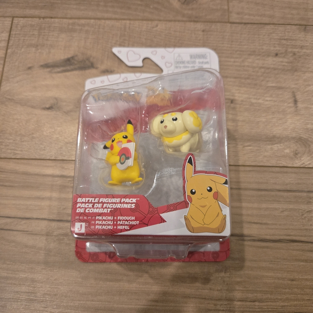 NWT Pokémon Battle Figure Pack (Pikachu & Fidough) SEALED